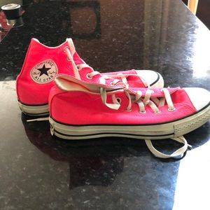 Hot Pink Converse High Tops